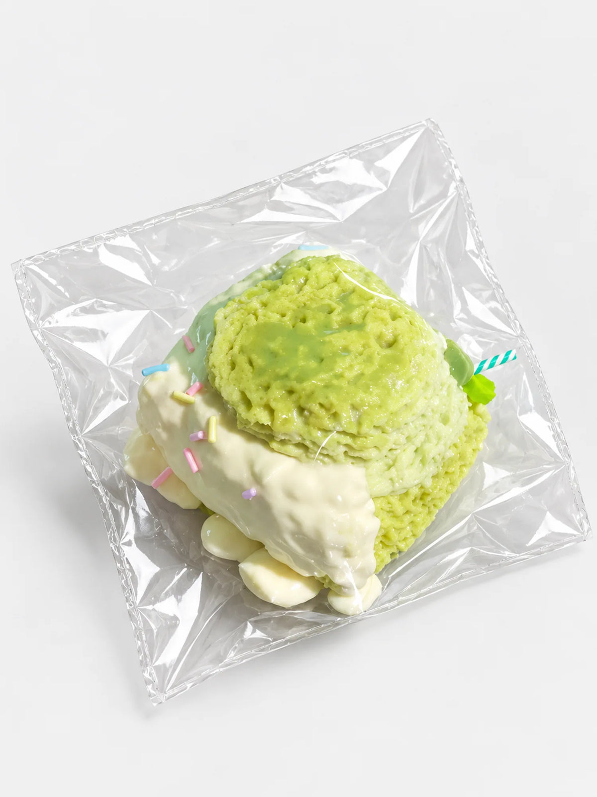 Matcha Ice Cream Scoop Squishy Toy