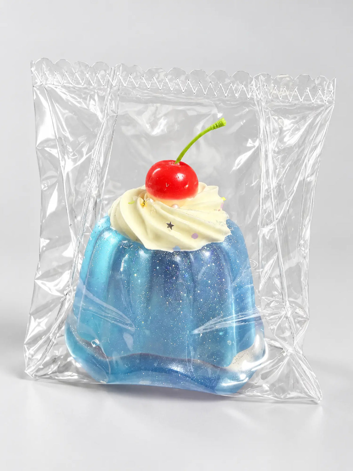 Blue Coconut Soda Pudding Squishy Stress Toy