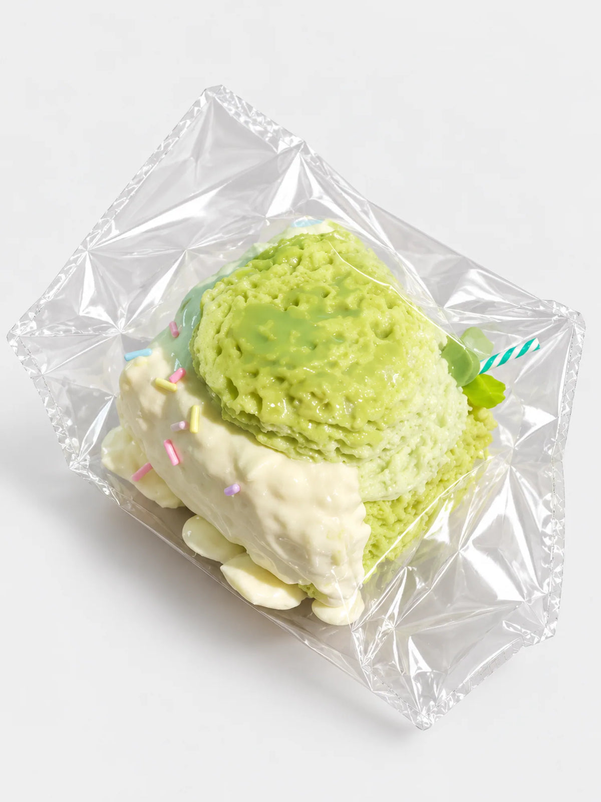 Matcha Ice Cream Scoop Squishy Toy