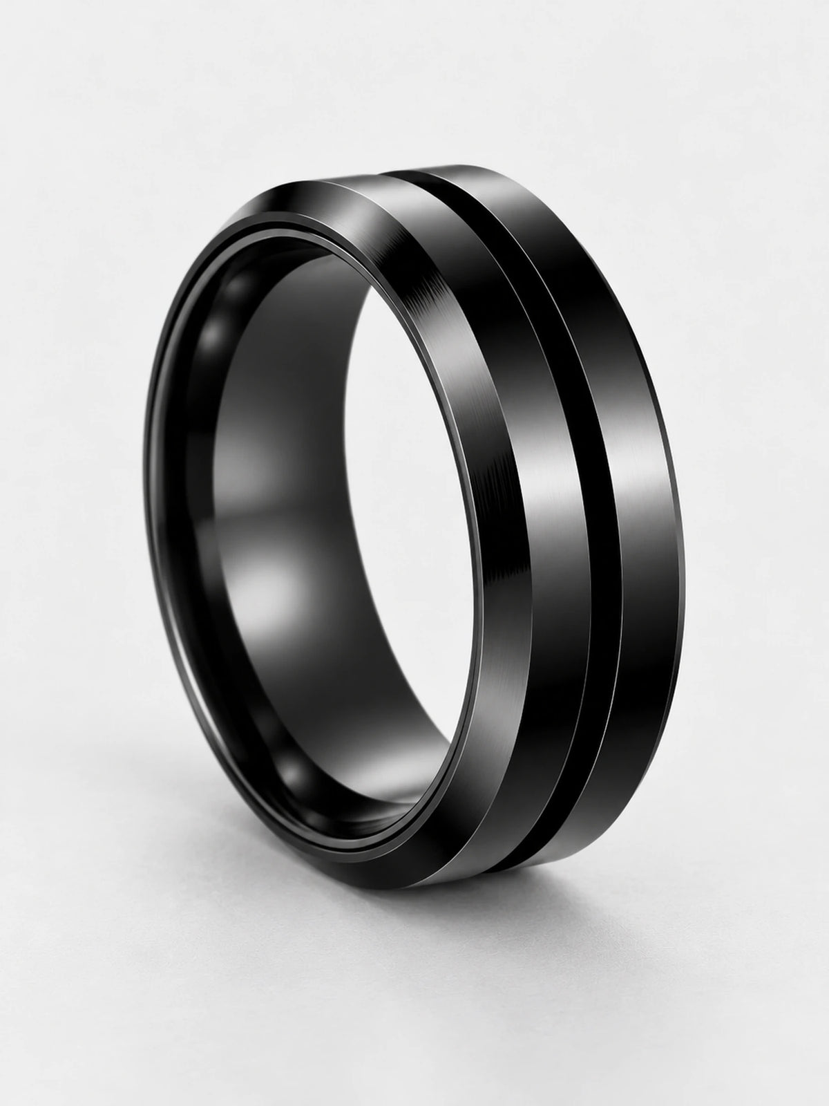 Midnight Black Spinner Ring
