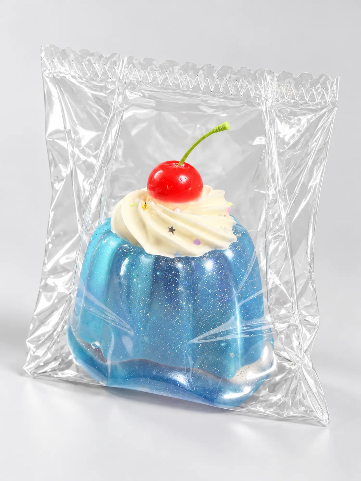 Blue Coconut Soda Pudding Squishy Stress Toy