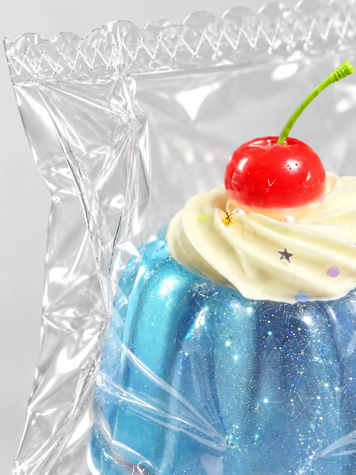 Blue Coconut Soda Pudding Squishy Stress Toy