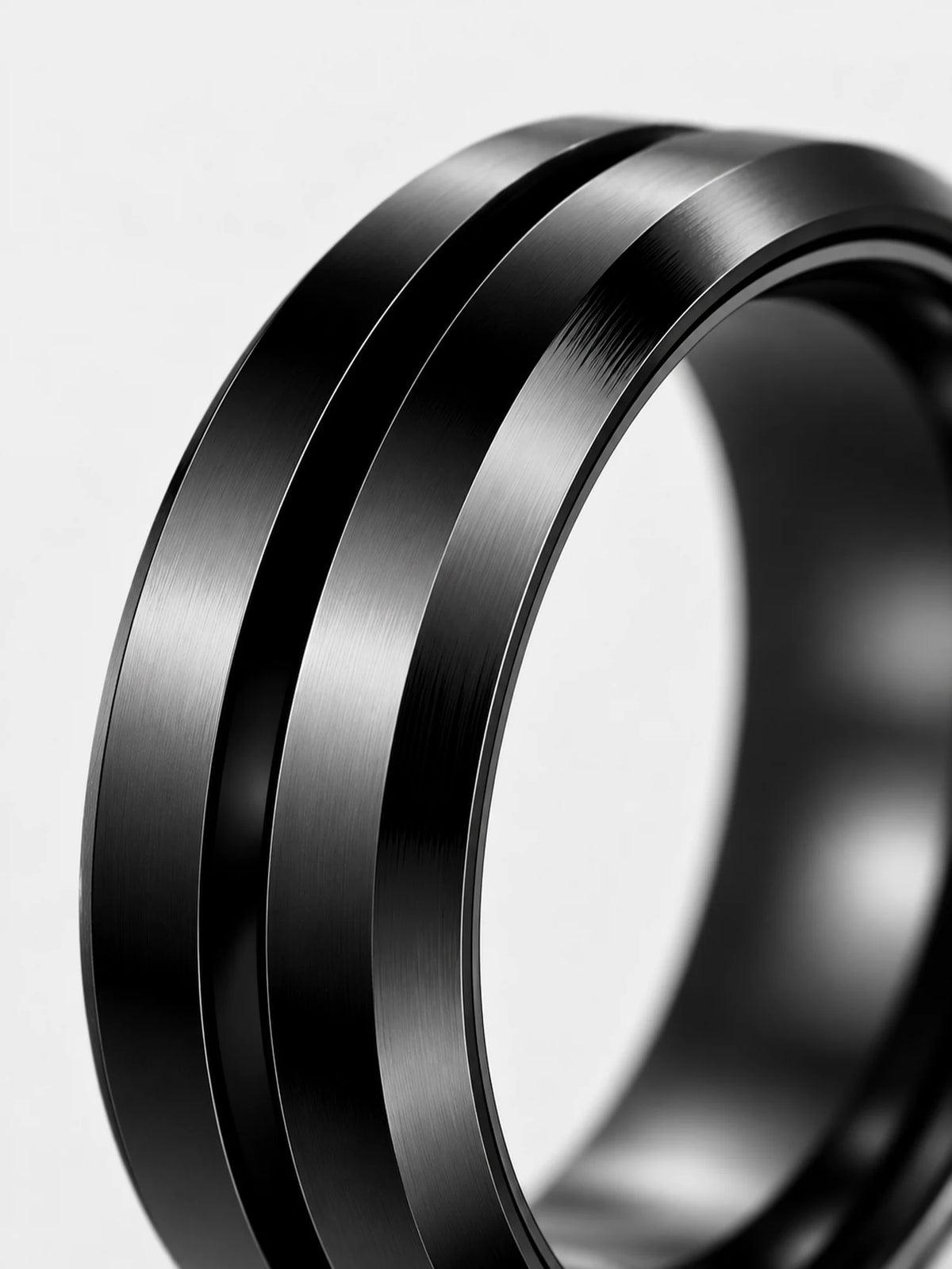 Midnight Black Spinner Ring