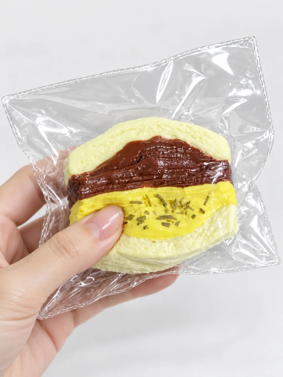 Matcha Cream Pastry Squishy – Soft Silicone Stress Relief Toy