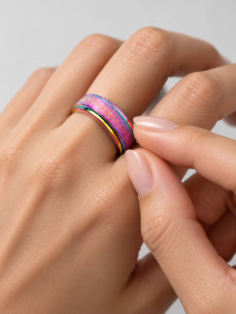 Stardust Glitter Spinner Ring