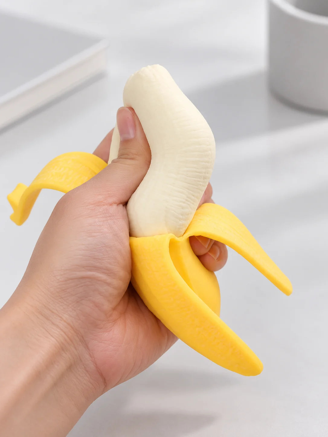 Peeled Banana Squishy Stress Toy