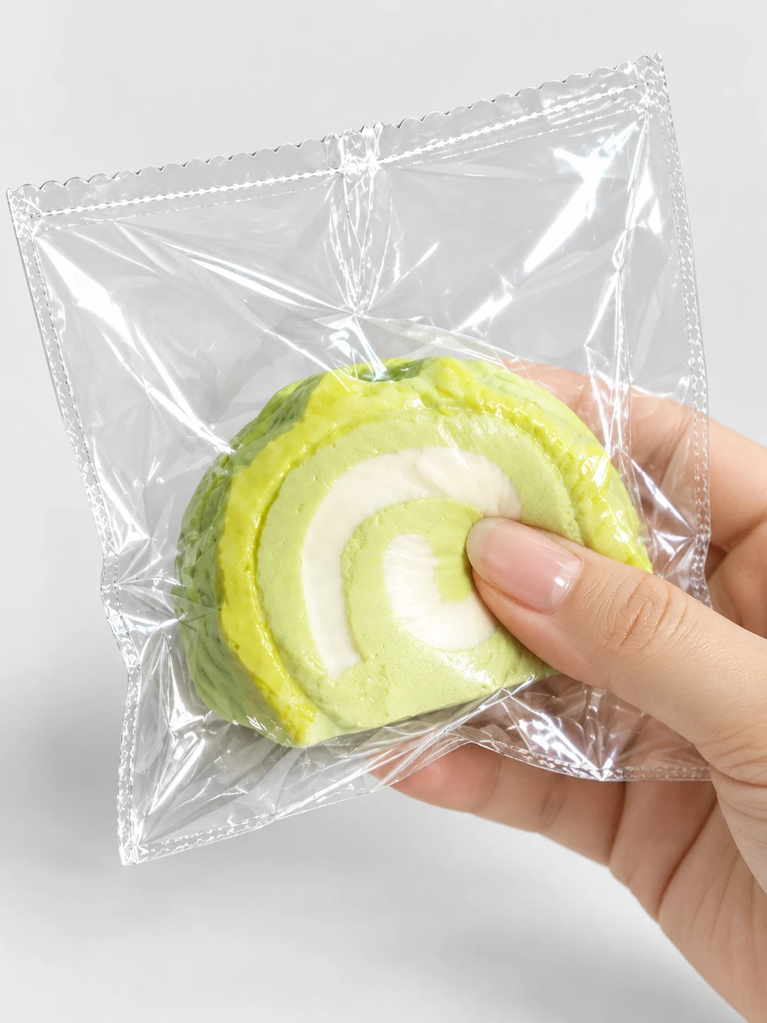 Matcha Cream Roll Squishy Stress Toy