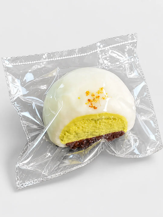 Juguete apretable mochi de osmanthus dorado