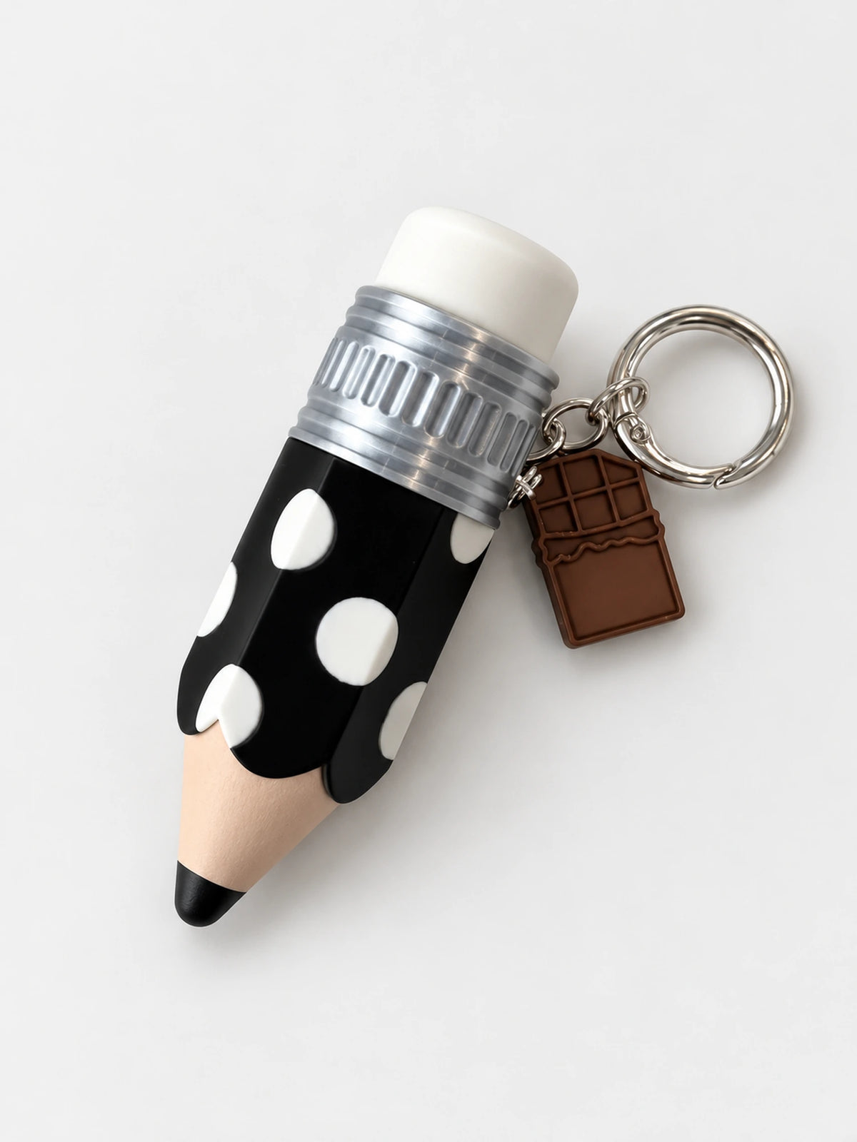 Polka Dot Pencil Fidget Keychain