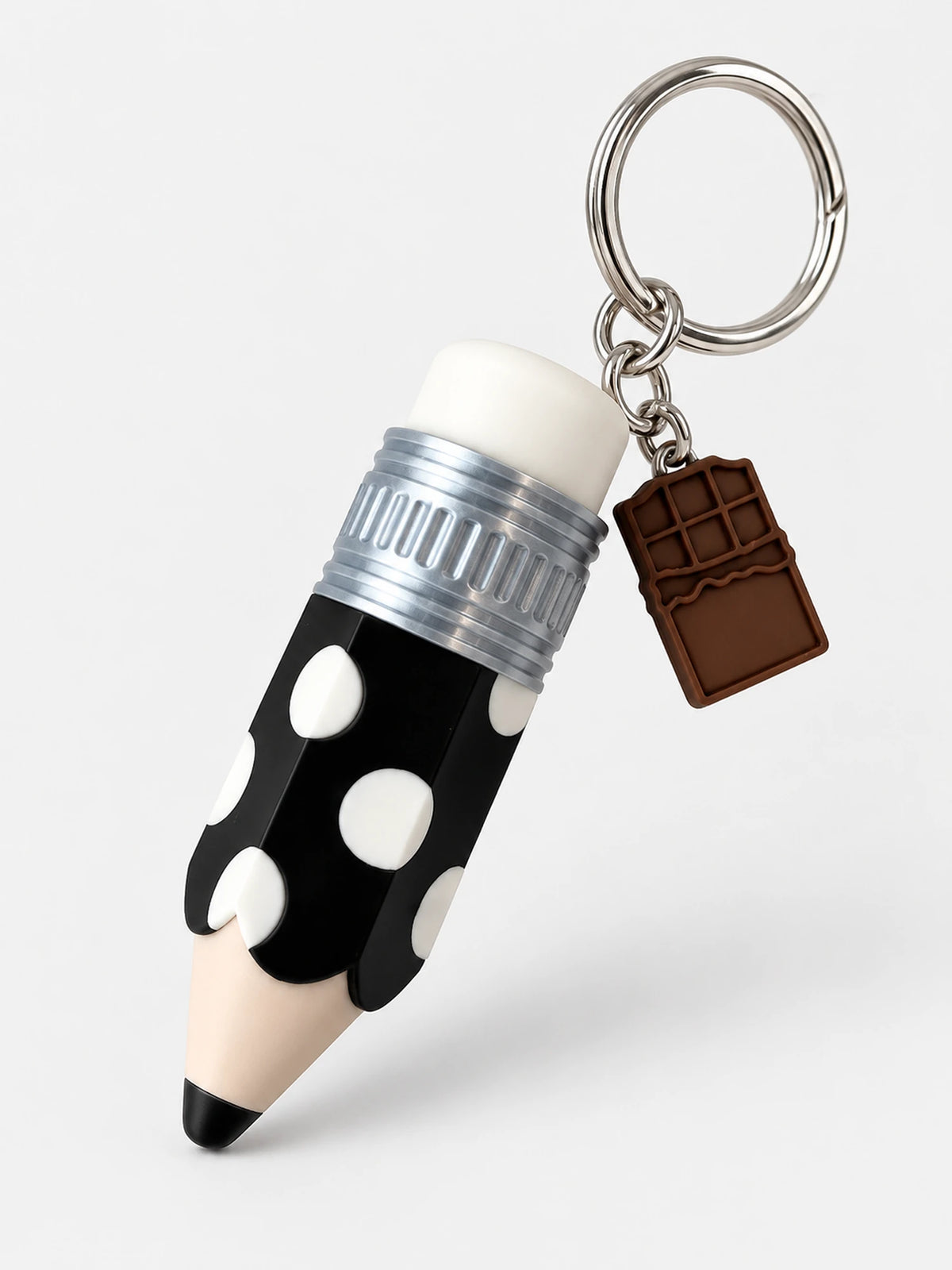 Polka Dot Pencil Fidget Keychain