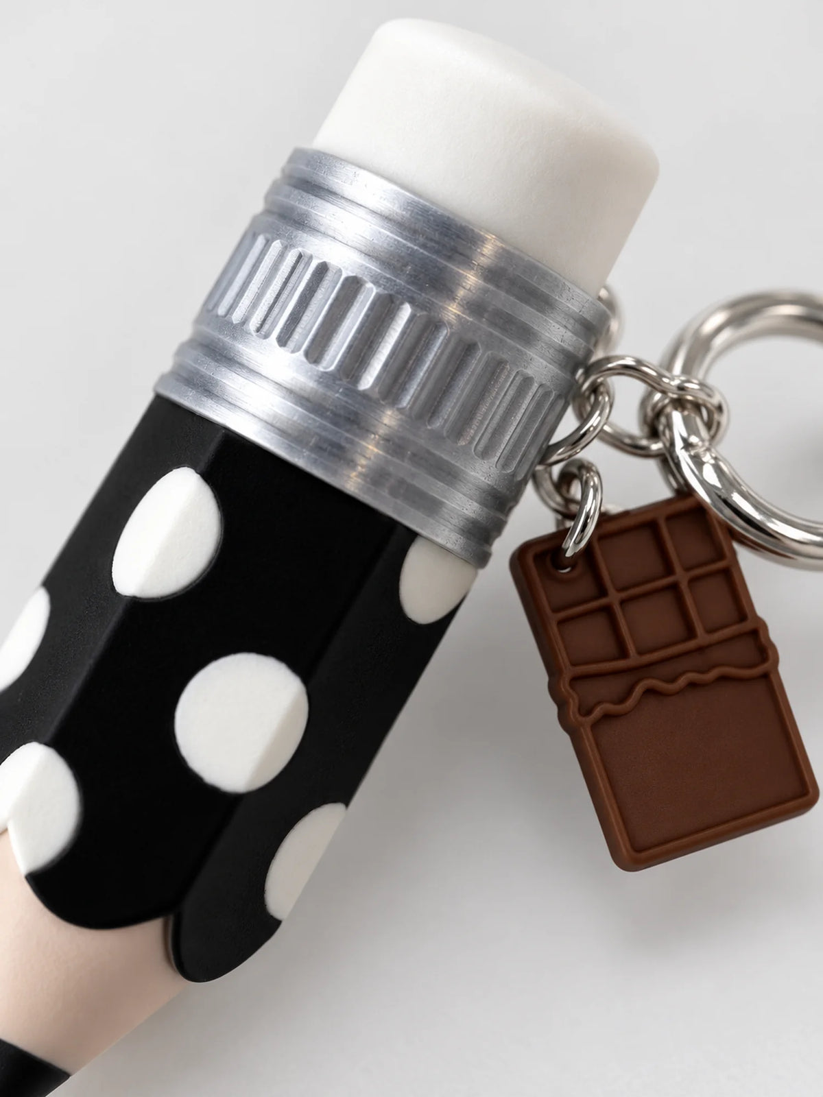 Polka Dot Pencil Fidget Keychain