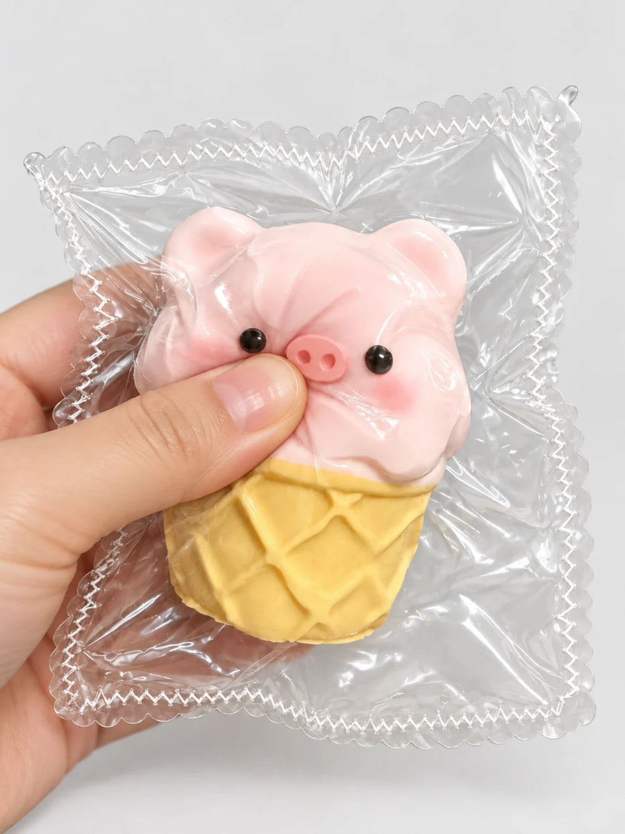 Piggy Ice Cream Squishy Stress Toy