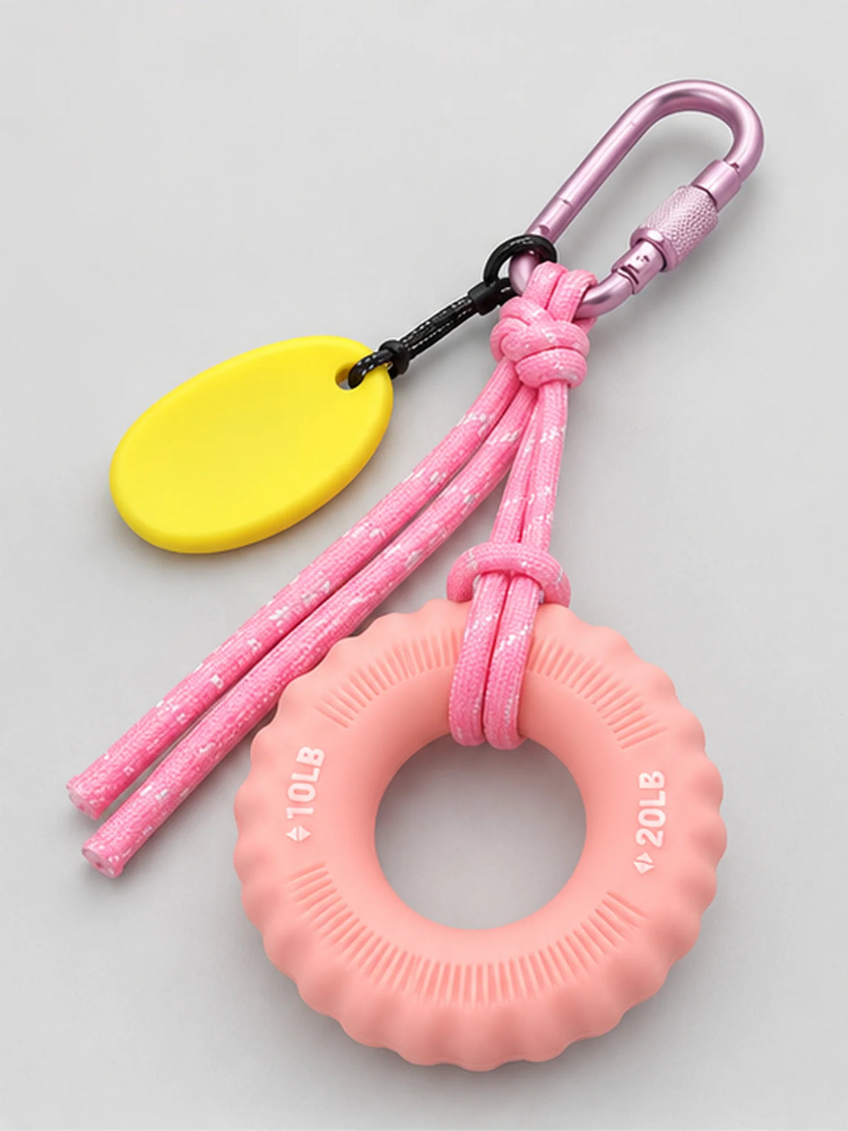 Pink Silicone Sensory Fidget Toy Keychain