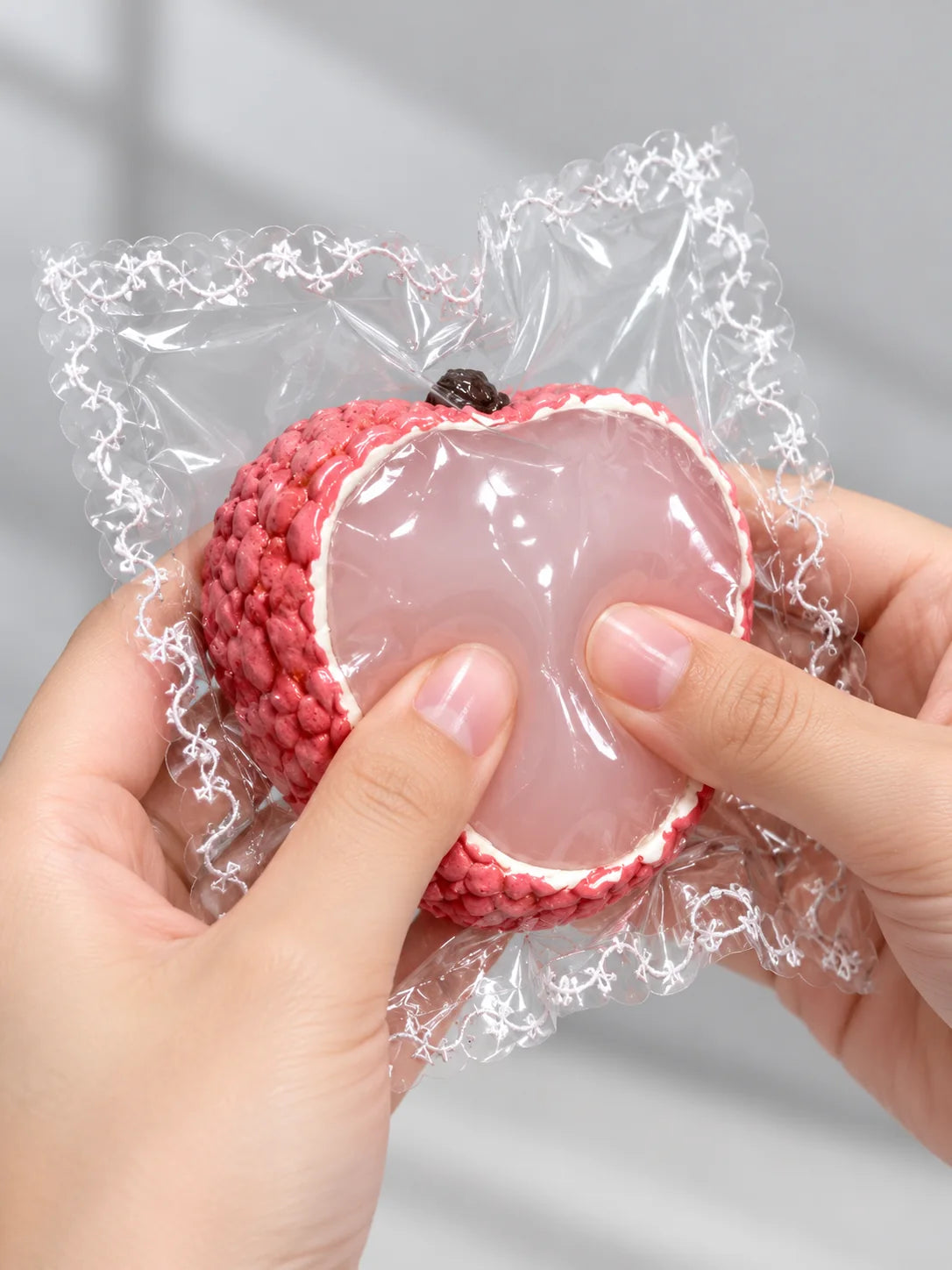 Crystal Lychee Squishy Sensory Fidget Toy