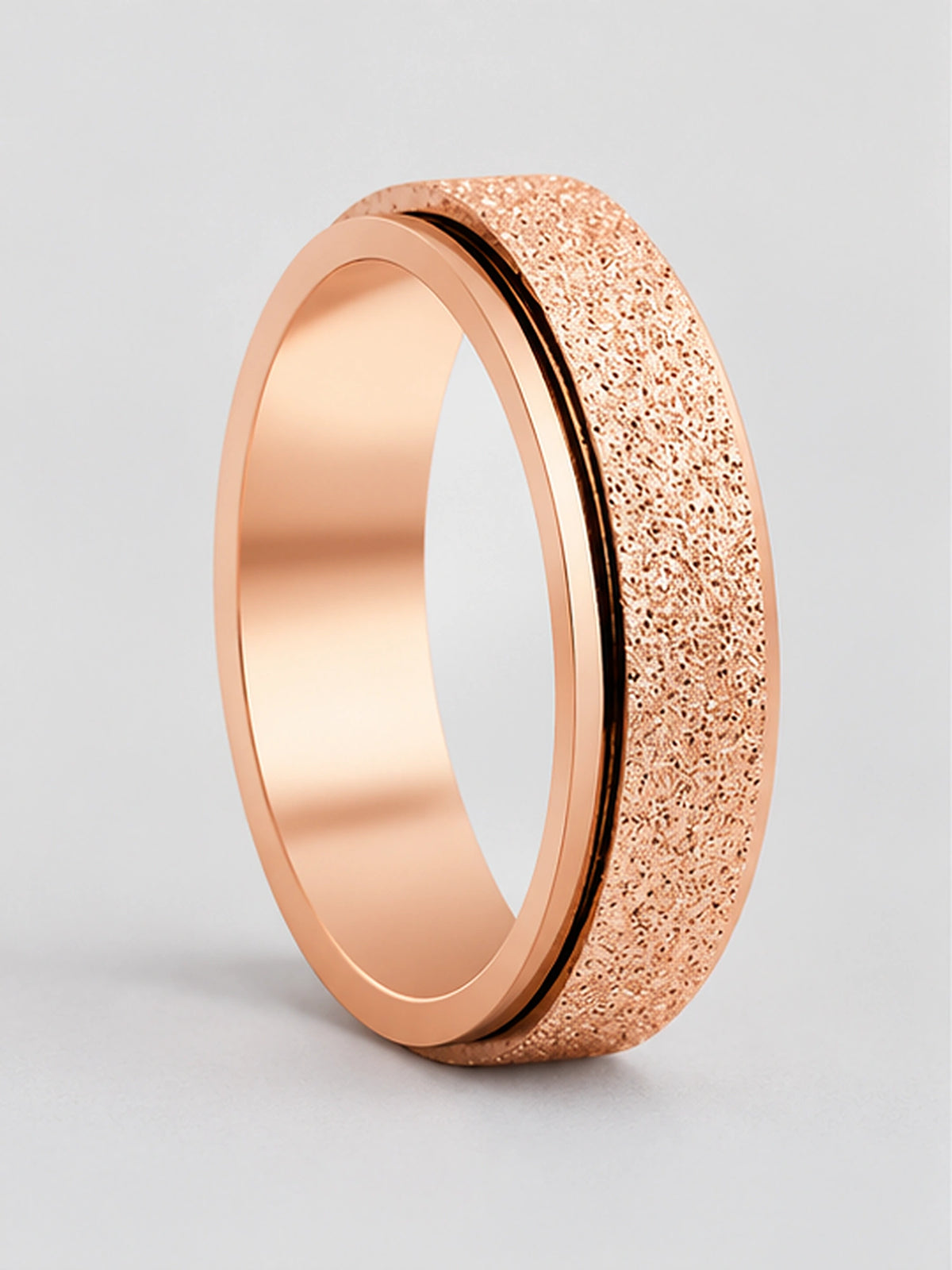 Rose Gold Stardust Spinner Ring