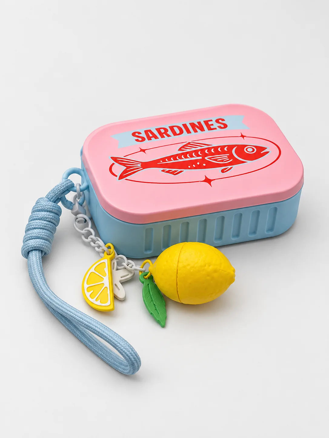 Lemon Sardine 3D Printed Fidget Animal Clicker Keychain